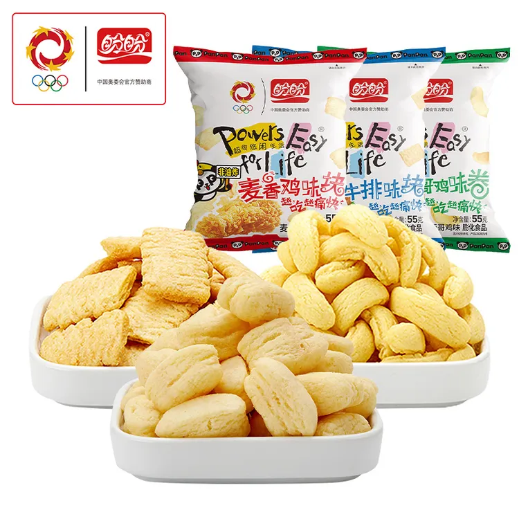 盼盼麦香鸡味块55g*6包薯片墨西哥烧烤味零食膨化食品休闲小吃