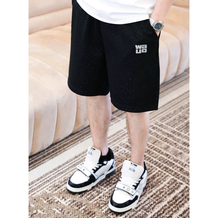 SAM【星粉短裤】轻奢高端夏季冰感清爽液氨精致闪粉弹力休闲短裤