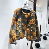 【Q-xyy服饰】冬季高品花朵羽绒外套 6056