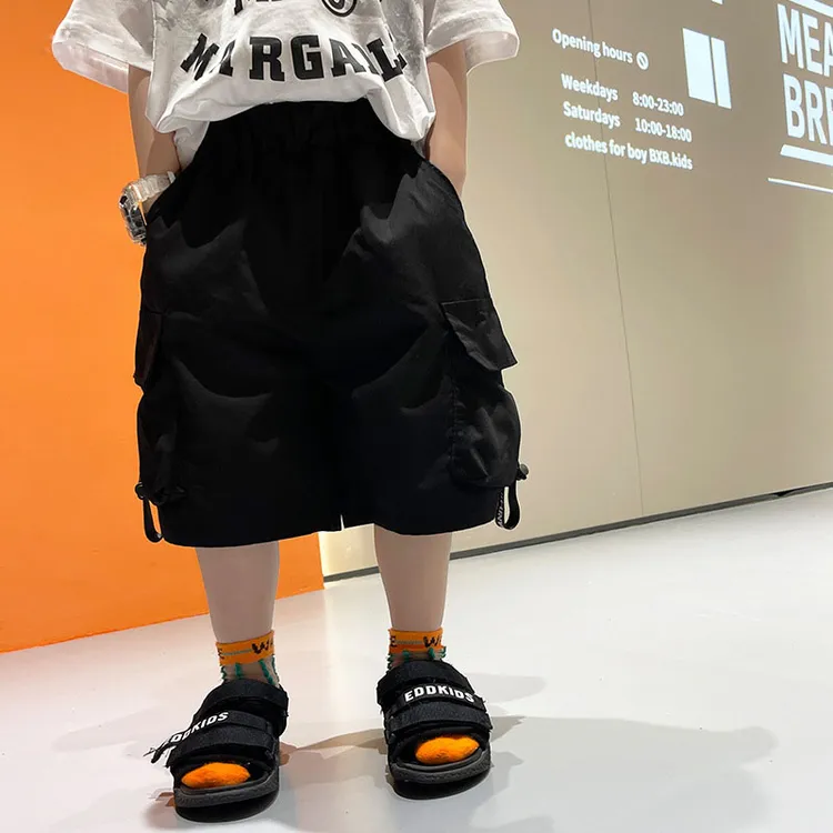 儿童工装短裤裤宝宝夏款新款夏季韩版宽松薄款百搭男童潮酷工装裤