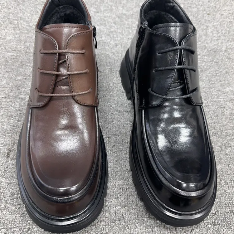 【Aysa男装】5092马丁靴圆头时尚休闲鞋潮流风英伦男靴高帮风短靴