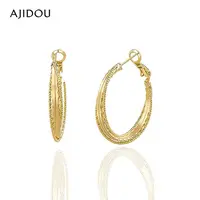 合金耳饰 AJIDOU阿吉豆耳饰女款合金复古耳环【DB】