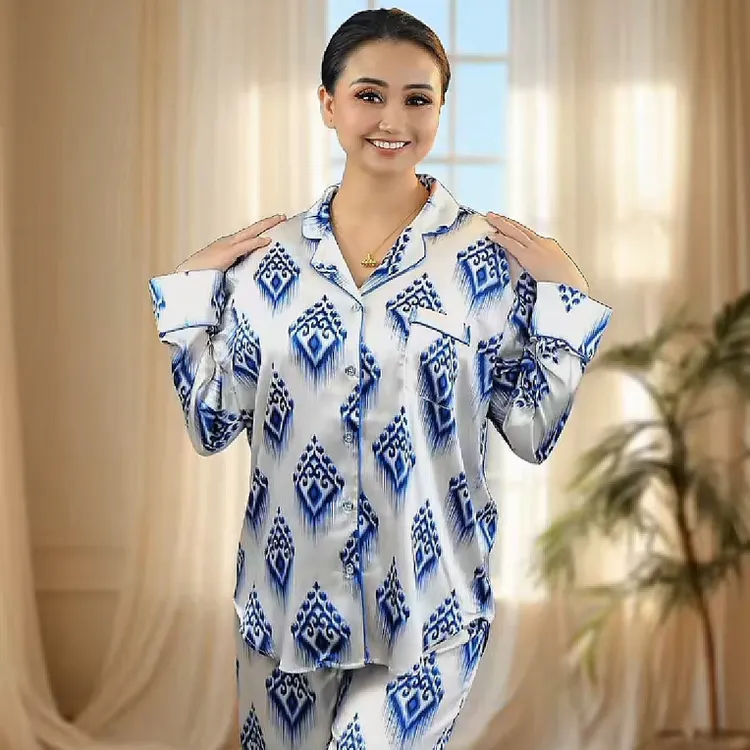 【民族风】时尚舒适休闲长袖女士睡衣-