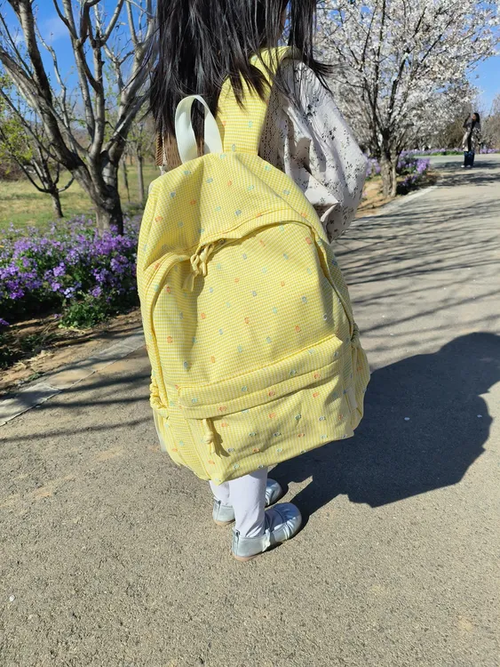 小清新碎花书包女初高中大学生轻便小众韩版高颜值ins双肩包