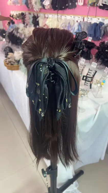 鲨鱼夹网红气质发卡发夹抓夹时尚手工