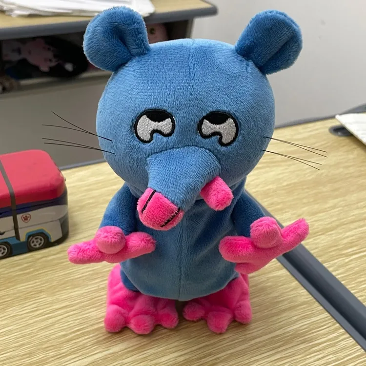 零零和猫可爱毛绒玩偶公仔走路小老鼠创意生日礼物送女生