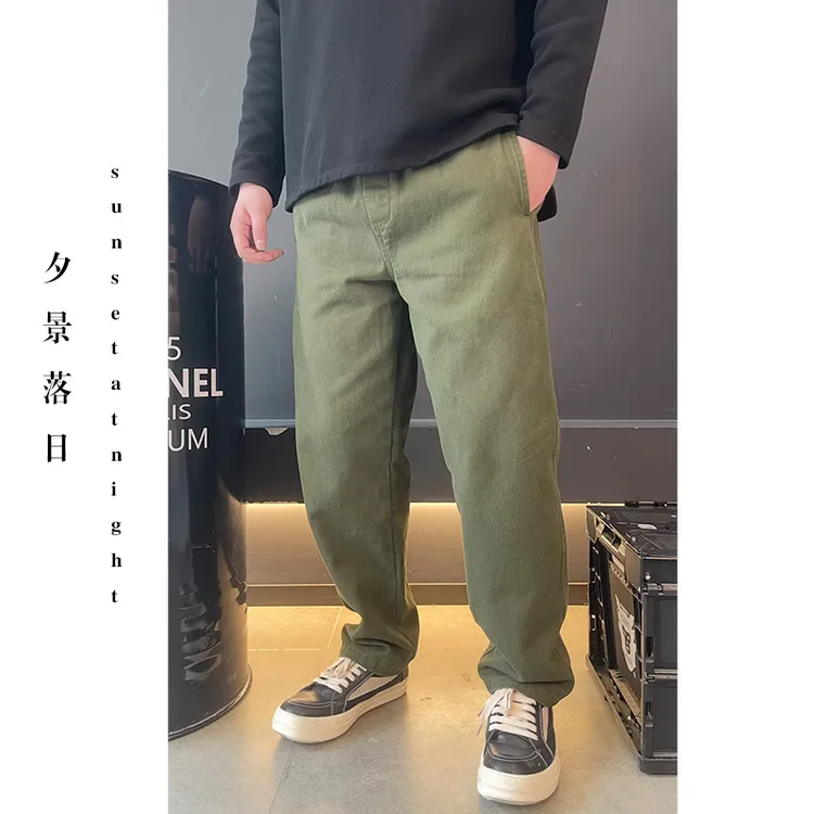 【cityboy】春季新款宽松简约休闲工装直筒长裤A0112