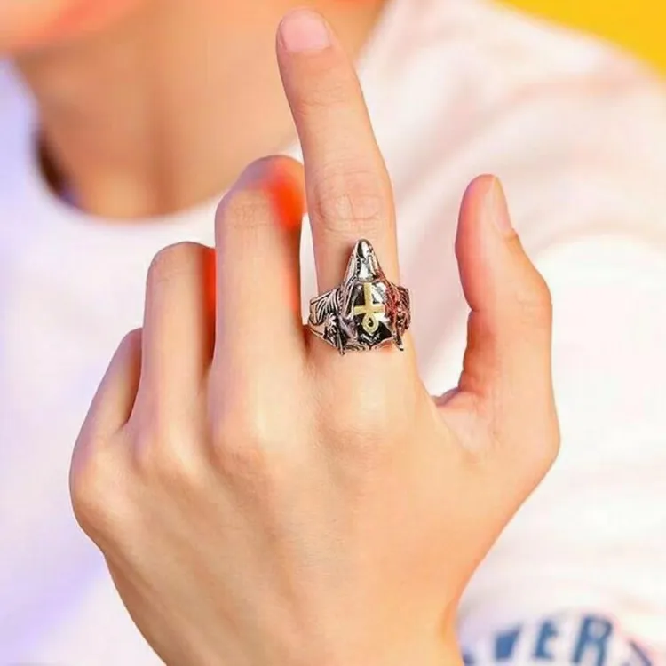 防身暗器男女自卫狼头指环户外用品装备武器