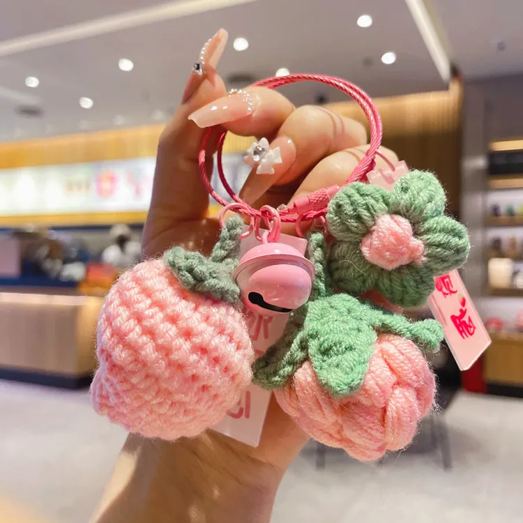 创意一举夺葵手工钩织挂饰书包挂件毛绒玩具钥匙扣卡通小礼品
