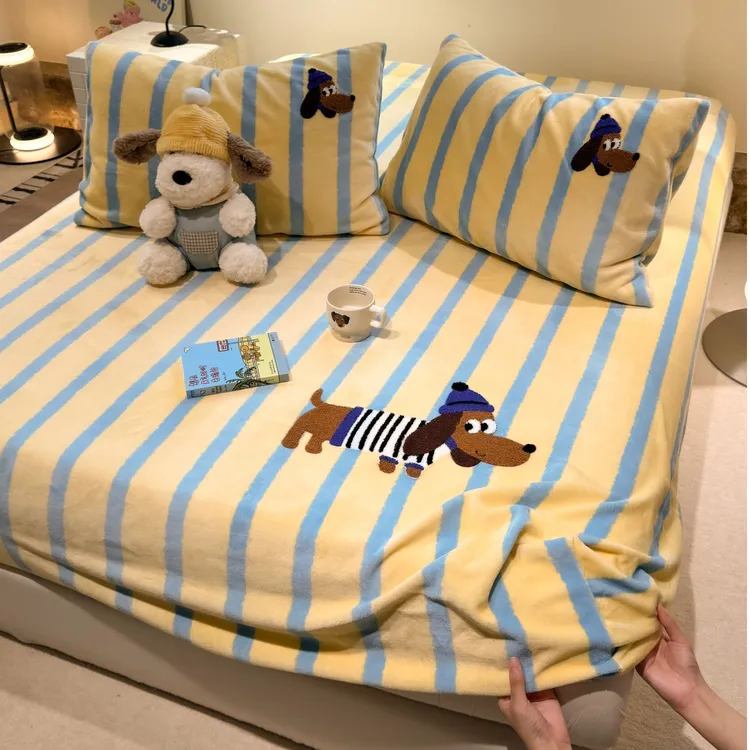 富士商店【绒立方陶瓷绒】2026软毛巾贴布绣牛奶绒升级版陶瓷绒床笠