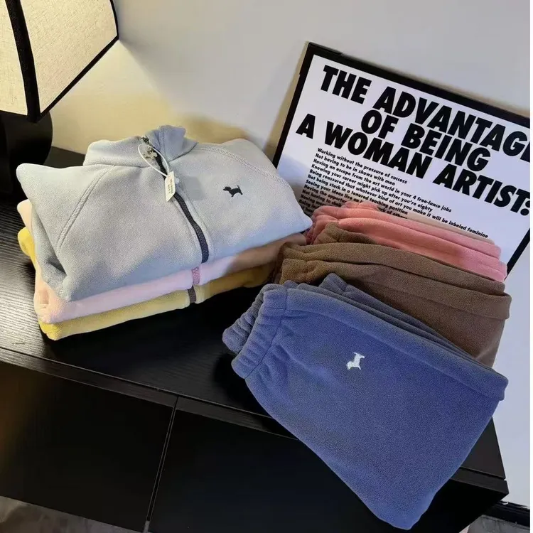 480g奥粒绒秋冬季休闲百搭柔软儿童保暖套装洋气时尚男女宝宝套装