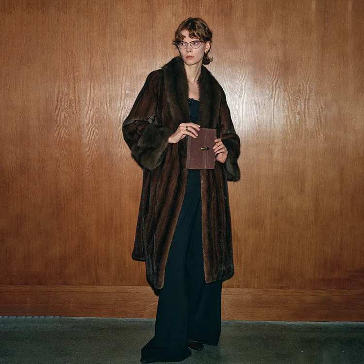 FLAME QUEEN/火焰皇后中古新贵 进口短2水貂皮大衣整貂皮外套女冬