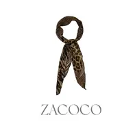 【ZACOCO】女士休闲几何图案薄款百搭时尚豹纹丝巾3262