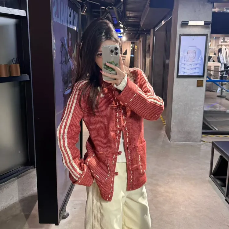 adidas三叶草 李现同款新中式秋冬宽松夹克外套 KT3852 KR5065 1