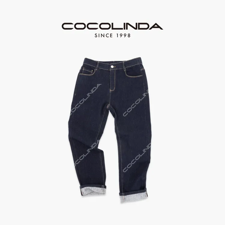 COCOLINDA | “明星产品”厚面料弹力四季加绒小脚牛仔裤 N2011C