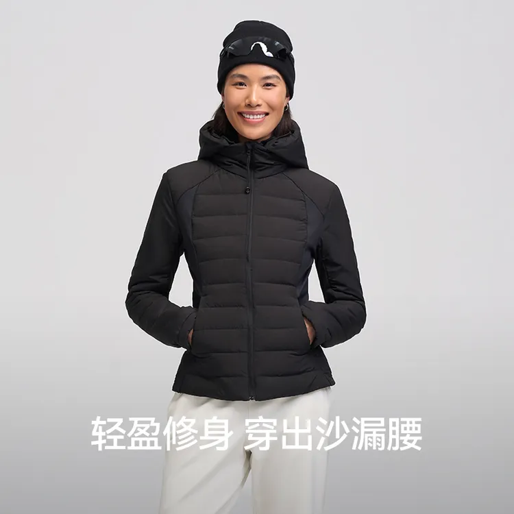【沙漏腰羽绒服】安欧兔AOT丨90绒保暖修身防风外套女款连帽可拆卸