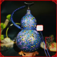 【鎏金—紫薇】优质大漆酒葫芦仿古珍藏文玩福禄摆件纯天然手工