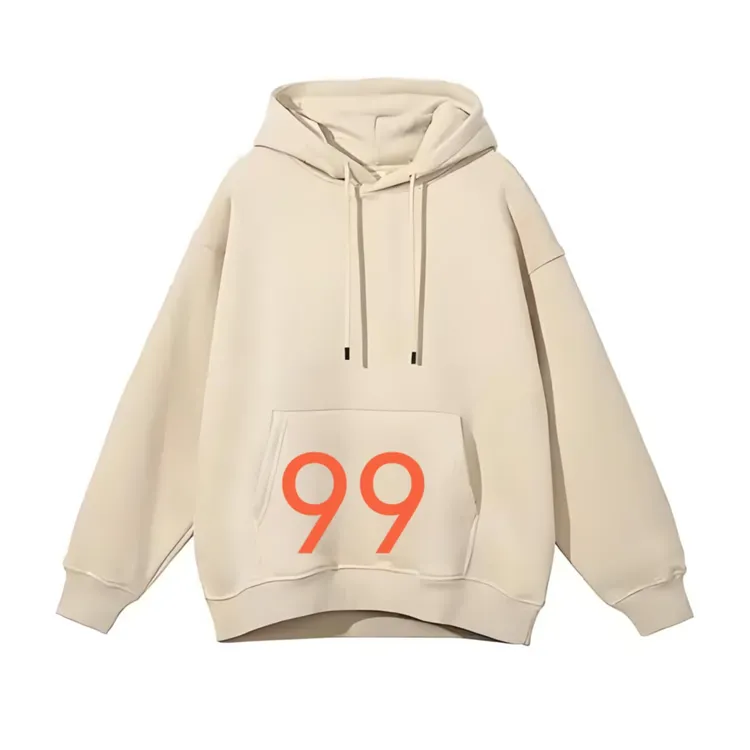 时尚卫衣休闲百搭情侣连帽宽松潮流加绒印花高级感男装polo衫男款