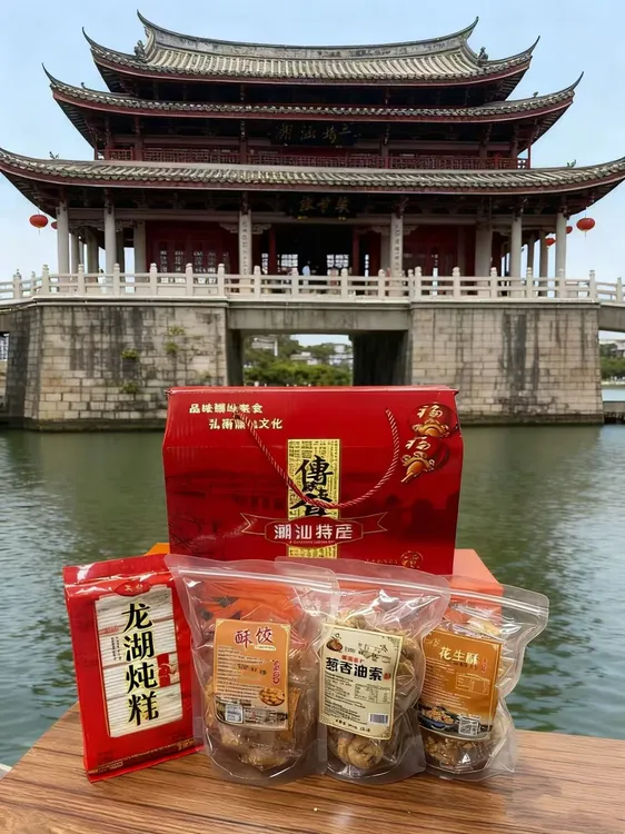 【酥饺+豆方+油索+书册膏】潮汕特产礼盒