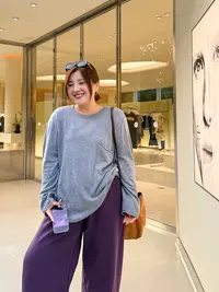 口袋针织衫/胖mm大码 简约松驰 分常规和高个子~