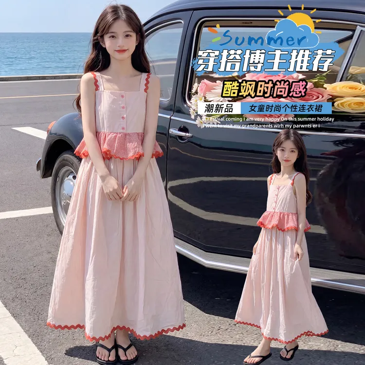 女童夏季连衣裙2026新款童装儿童夏装裙子洋气女孩洛丽塔背心裙