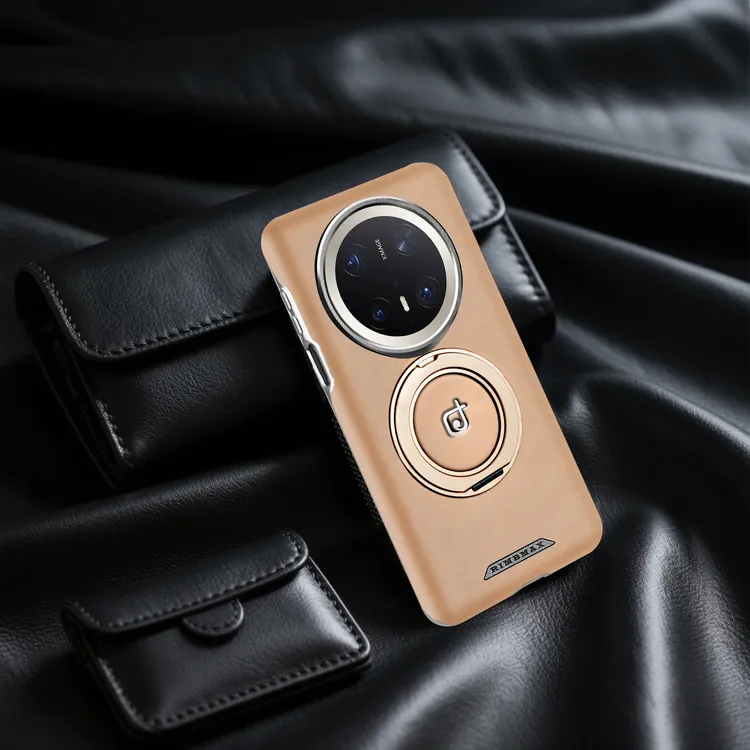 华为mate70手机壳新款70Pro皮革磁吸支架全包保护套高档商务+适用