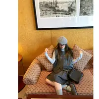 韩系慵懒风穿搭简约百搭甜美休闲针织背心开衫马甲女Y1727