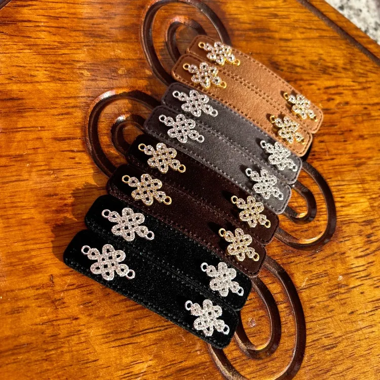 蒙古头饰气质网红复古创意镶钻个性发卡发夹刘海夹（一对）简约大方