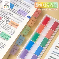 咔巴熊可书写透明便签索引标签贴纸用于标记页码学生适用