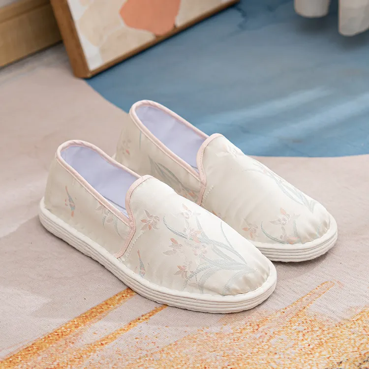 春夏季一脚蹬千层底手工布鞋休闲女款轻便透气养生经典百搭开车鞋