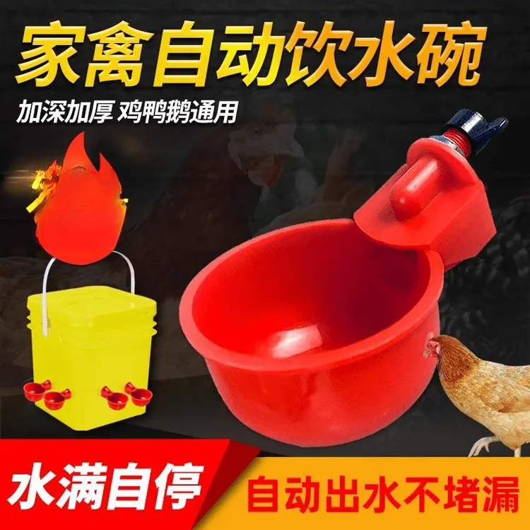 养鸡用自动饮水器鸡鸭鹅饮水碗喝水碗鹌鹑家禽鸟鸽子喂食神器养殖商品图