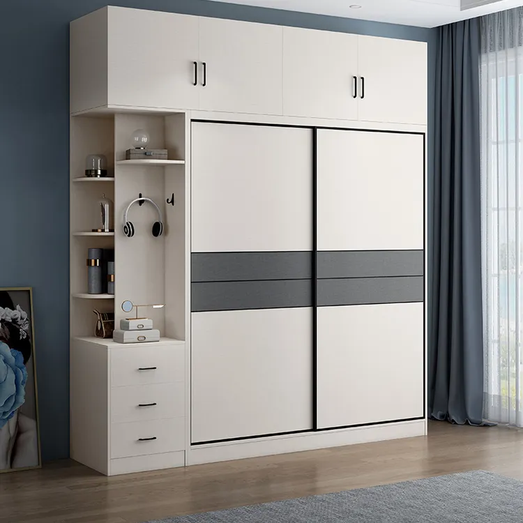 友知实木衣柜 现代简约移门大衣橱推拉门滑门卧室家用柜子主卧
