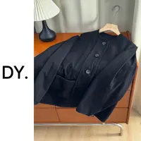 DY【机场牛仔】定制面料！日系氛围排扣大口袋设计廓型牛仔外套 