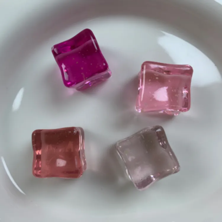 【蔷薇浅笑】夜光细闪星空冰块diy手工摆件