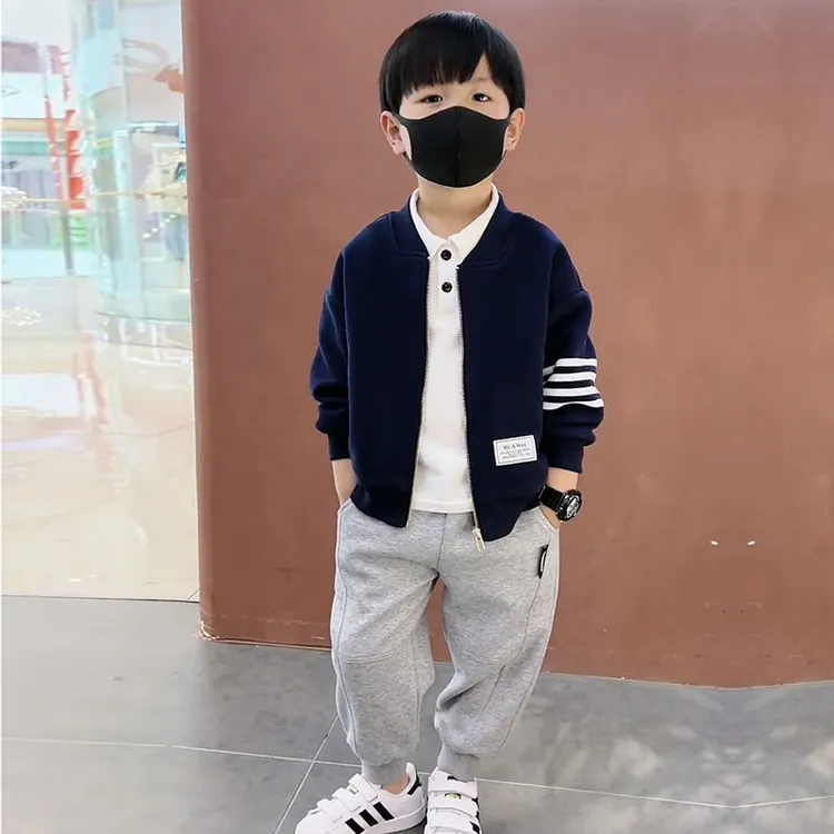 男童棒球服套装2025新款男孩中小童潮酷帅气外套裤子韩版休闲服装