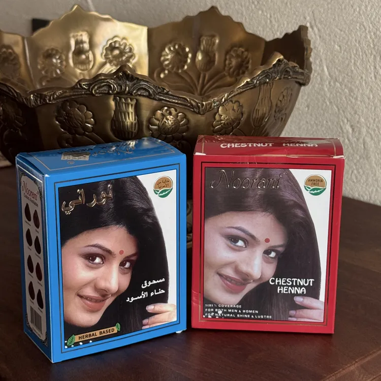 进口海娜粉自然黑深板栗色指甲草花粉正品克拉玛依发货