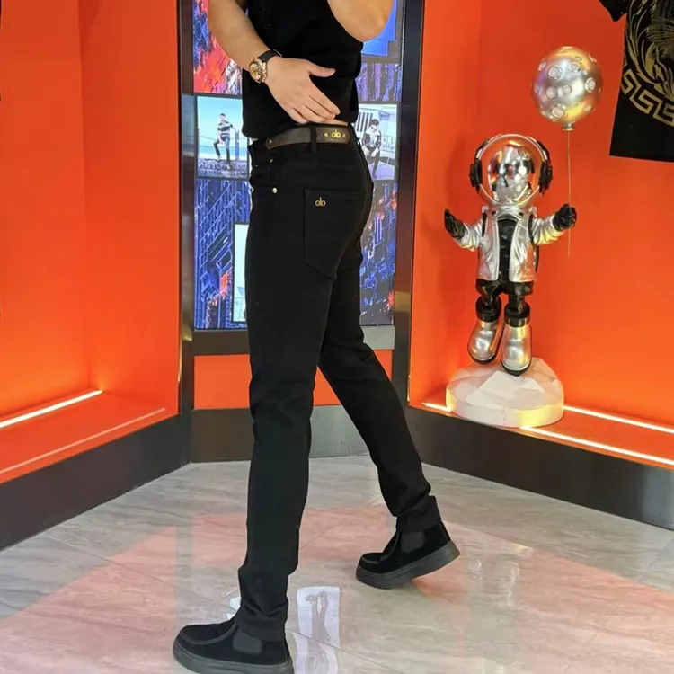 轻奢秋季欧货男装高档时尚休闲男士修身百搭牛仔裤-2518