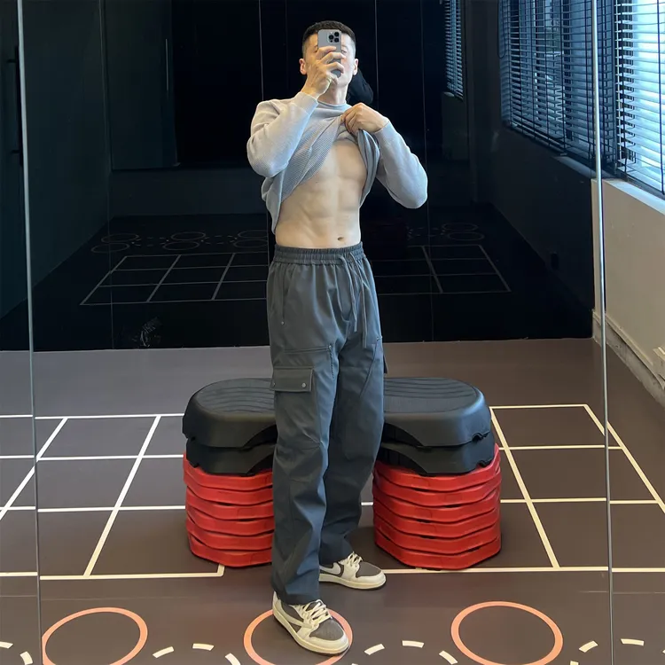 【户外先锋】工装口袋防水软壳裤运动训练机能裤男士加绒保暖长裤