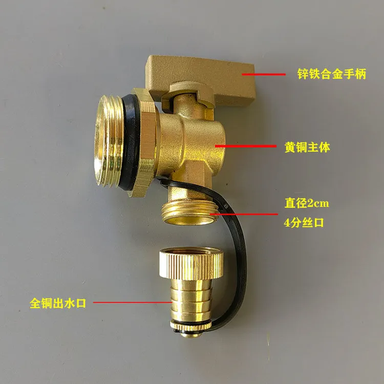 地暖地热分水器放水阀排水排气排污阀门神器大流量暖气片 1寸型号