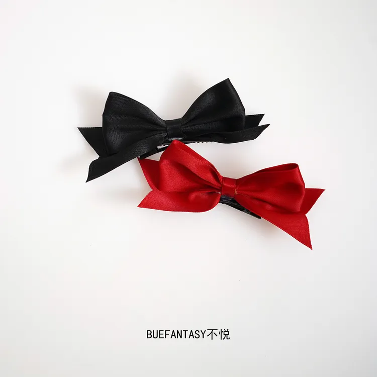 不悦~蝴蝶结顶夹 发夹女儿童宝宝女生高级感发卡头饰发饰2025新款