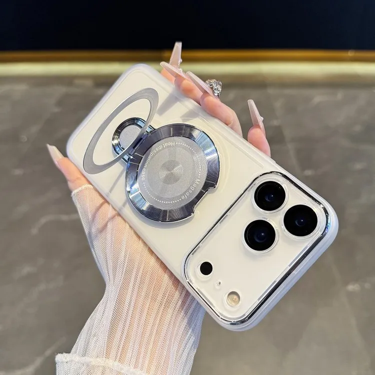 适用苹果17Pro手机壳磁吸支架iPhone17Air带镜头膜苹果16plus透明