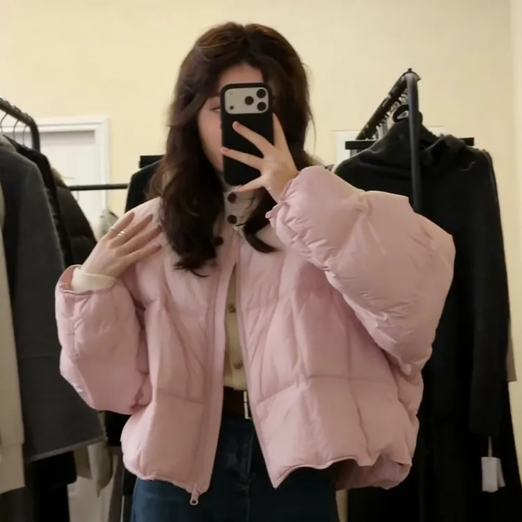 MARIE.COCO可爱少女粉长袖棉服女秋冬季新款百搭高级感保暖外套