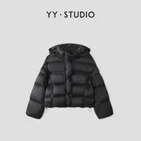【YY·studio】立领连帽羽绒服女冬季新款长袖保暖面包服外套YY-7032