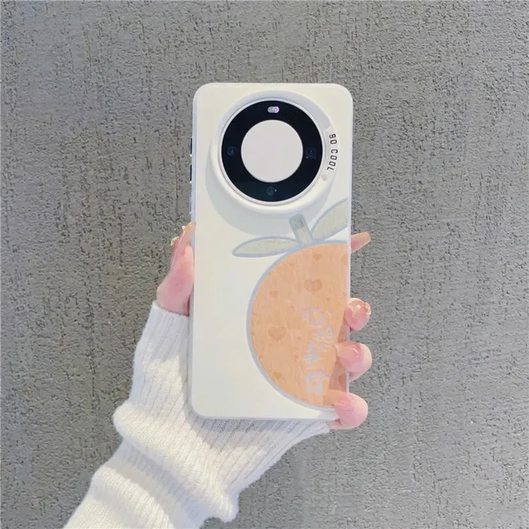 心想事橙适用于华为P50PRO苹果手机壳趣味iPhone16PLUS荣耀小米O