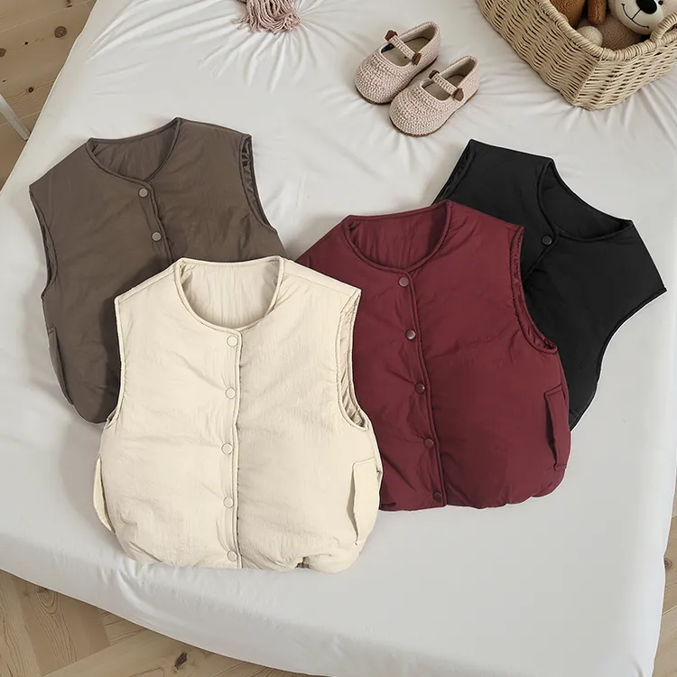 儿童棉马甲外穿冬季加厚坎肩背心韩版保暖男女童
