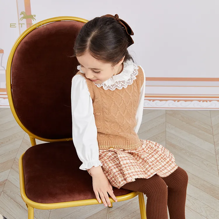 【朗姿集团】ETTOI爱多娃女童设计感百搭半身裙裤经典小香风格纹