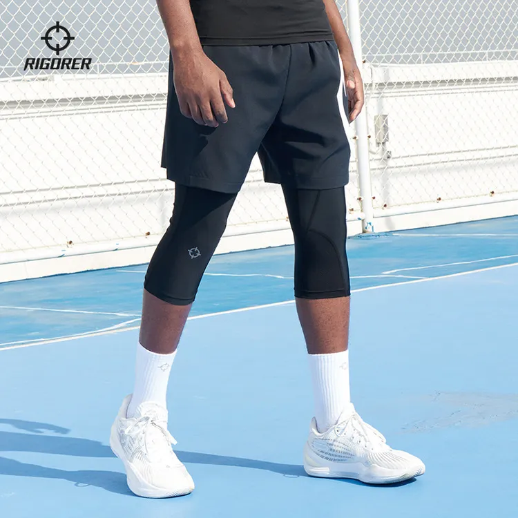 准者运动裤健身长裤男篮球打底压缩裤跑步训练透气速干紧身裤男款