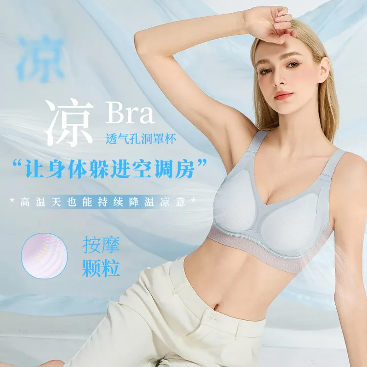 【轻奢凉感杯】透气塑形提拉调整型内衣全固定舒适粉底液内衣K0303商品图