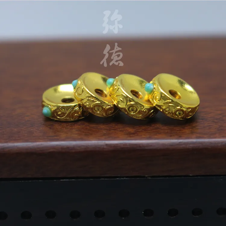 意大利8k工艺卡环手工文玩配饰隔片菩提椰蒂星月diy猴头手串配件