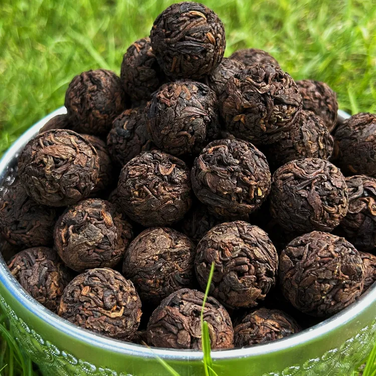 糯香熟茶宝石红汤龙珠一颗一泡普洱茶熟茶茶叶